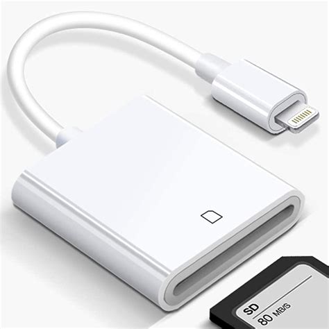 lightning cable smart card reader|lightning to sd card camera reader.